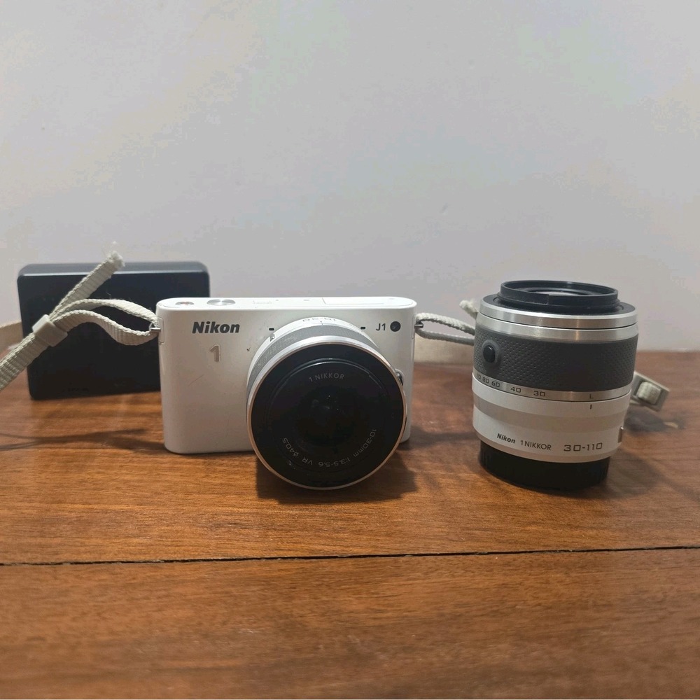 Nikon 1 J1 Mirrorless Interchangeable Lens Camera with Two Lenses